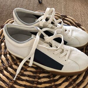 Rothy's White and Navy Sneakers